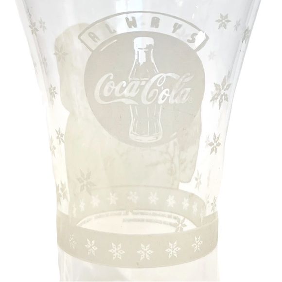 Vintage 1999 Coca Cola Santa Claus Christmas Beer Soda Glasses Pint Holiday Coke - Picture 4 of 13